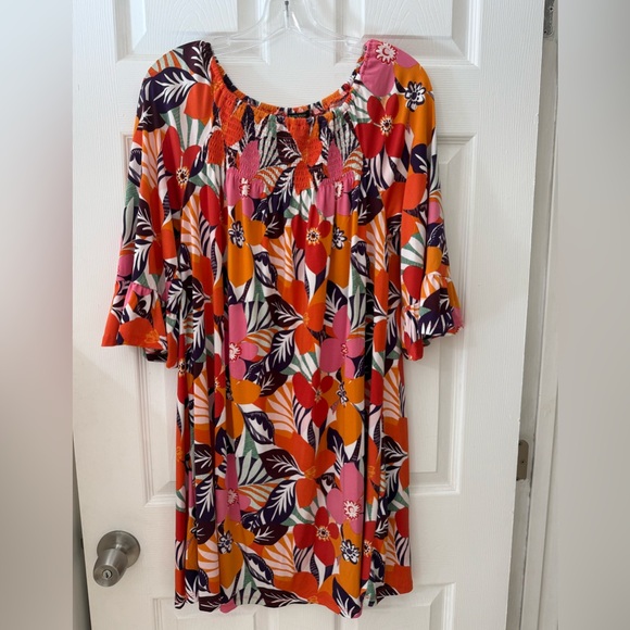 BERTLOUIS BEAUTIFUL MULTICOLOR FLORAL DRESS - Picture 1 of 6